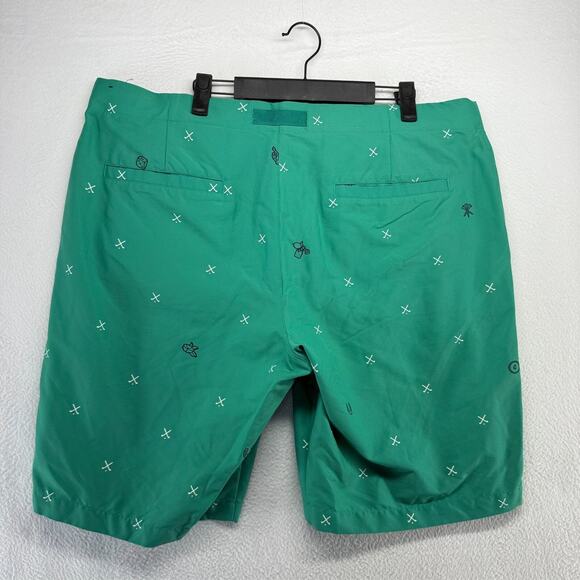 Nike Shorts men's 40 Green Chino Belted Charms Golf Slim Dri Fit performance 10" - Picture 6 of 10